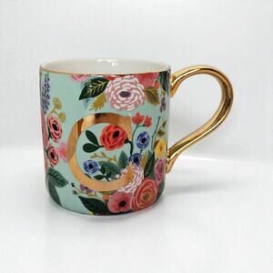 Rifle Paper Co. for Anthropologie Garden Party Floral Monogram Mug Letter "C"